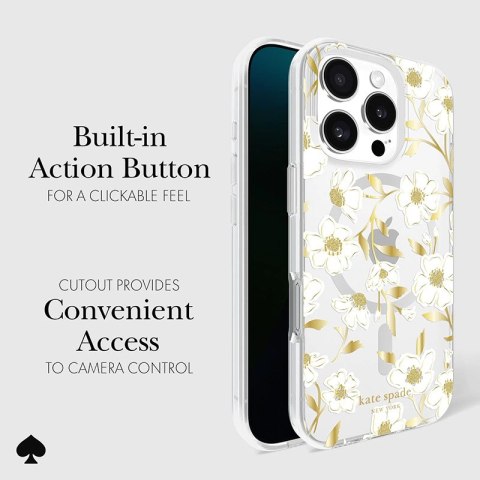 Kate Spade New York Protective Gems MagSafe - Etui iPhone 16 Pro (Sunshine Floral) Kate Spade New York Protective Gems MagSafe - Etui iPhone 16 Pro (Sunshine Floral)