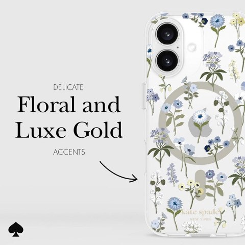 Kate Spade New York Protective MagSafe - Etui iPhone 16 (Precious Bloom) Kate Spade New York Protective MagSafe - Etui iPhone 16 (Precious Bloom)