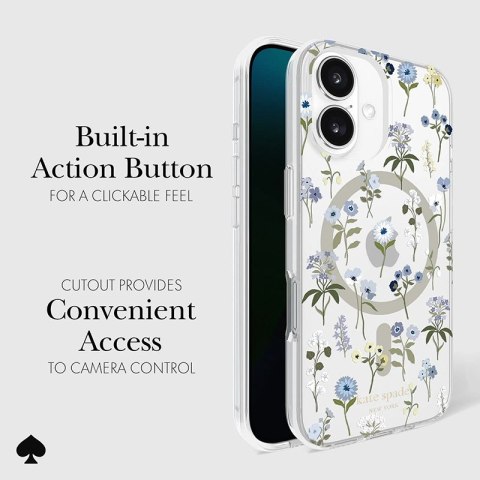 Kate Spade New York Protective MagSafe - Etui iPhone 16 (Precious Bloom) Kate Spade New York Protective MagSafe - Etui iPhone 16 (Precious Bloom)