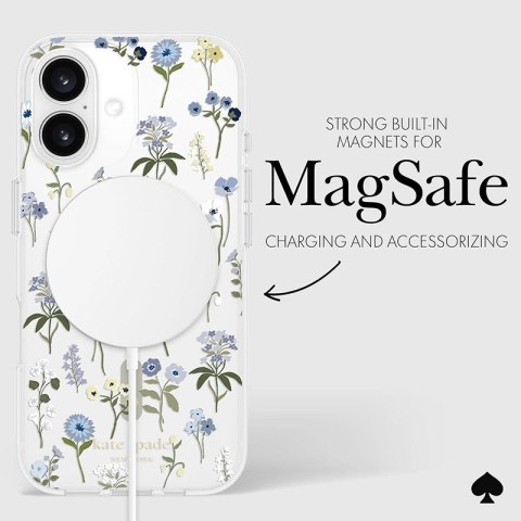 Kate Spade New York Protective MagSafe - Etui iPhone 16 (Precious Bloom) Kate Spade New York Protective MagSafe - Etui iPhone 16 (Precious Bloom)