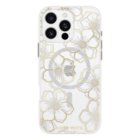 Case-Mate Floral Gems MagSafe - Etui iPhone 16 Pro Max (Gold) Case-Mate Floral Gems MagSafe - Etui iPhone 16 Pro Max (Gold)