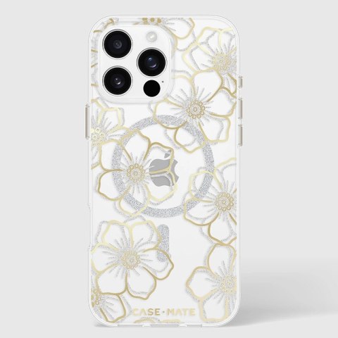 Case-Mate Floral Gems MagSafe - Etui iPhone 16 Pro Max (Gold) Case-Mate Floral Gems MagSafe - Etui iPhone 16 Pro Max (Gold)