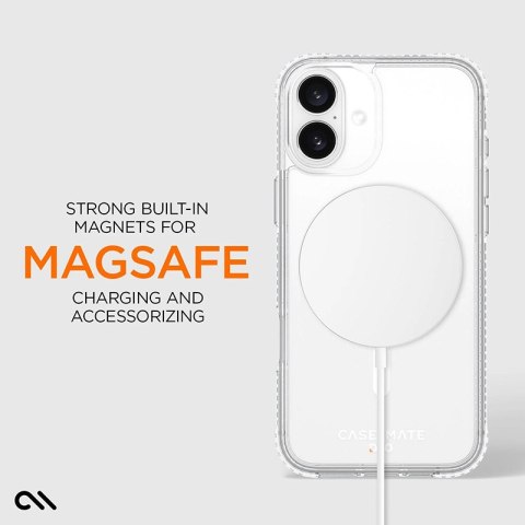 Case-Mate Tough D3O MagSafe - Etui iPhone 16 Plus (Clear) Case-Mate Tough D3O MagSafe - Etui iPhone 16 Plus (Clear)