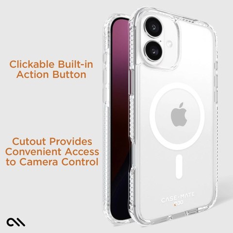 Case-Mate Tough D3O MagSafe - Etui iPhone 16 Plus (Clear) Case-Mate Tough D3O MagSafe - Etui iPhone 16 Plus (Clear)