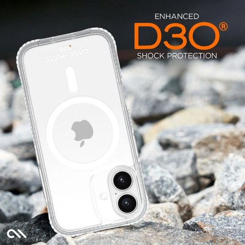 Case-Mate Tough D3O MagSafe - Etui iPhone 16 Plus (Clear) Case-Mate Tough D3O MagSafe - Etui iPhone 16 Plus (Clear)