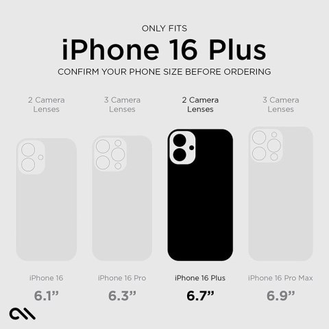 Case-Mate Tough D3O MagSafe - Etui iPhone 16 Plus (Clear) Case-Mate Tough D3O MagSafe - Etui iPhone 16 Plus (Clear)