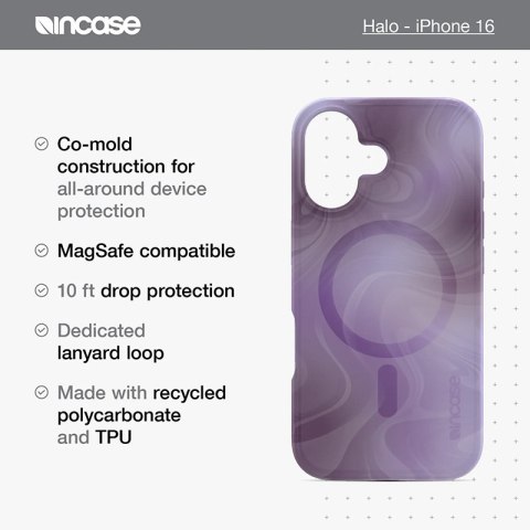 Incase Halo Case MagSafe - Etui iPhone 16 Plus (Oil Slick Smoke) Incase Halo Case MagSafe - Etui iPhone 16 Plus (Oil Slick Smoke)