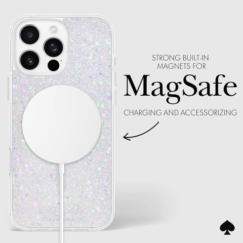 Kate Spade New York Protective MagSafe - Etui iPhone 16 Pro Max (Chunky Glitter) Kate Spade New York Protective MagSafe - Etui iPhone 16 Pro Max (Chunky Glitter)