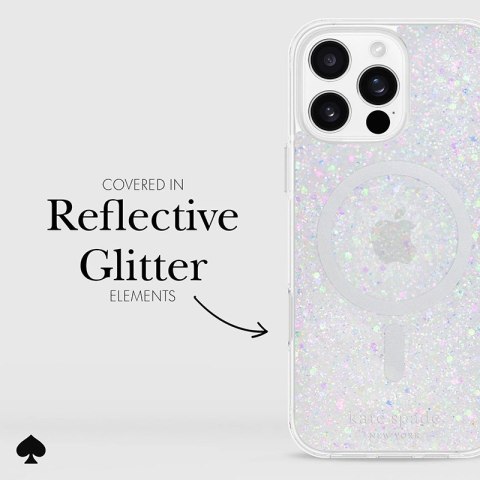 Kate Spade New York Protective MagSafe - Etui iPhone 16 Pro Max (Chunky Glitter) Kate Spade New York Protective MagSafe - Etui iPhone 16 Pro Max (Chunky Glitter)