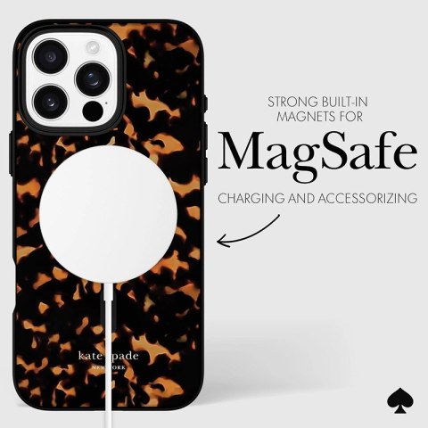 Kate Spade New York Protective MagSafe - Etui iPhone 16 Pro Max (Tortoise) Kate Spade New York Protective MagSafe - Etui iPhone 16 Pro Max (Tortoise)