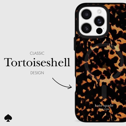 Kate Spade New York Protective MagSafe - Etui iPhone 16 Pro Max (Tortoise) Kate Spade New York Protective MagSafe - Etui iPhone 16 Pro Max (Tortoise)