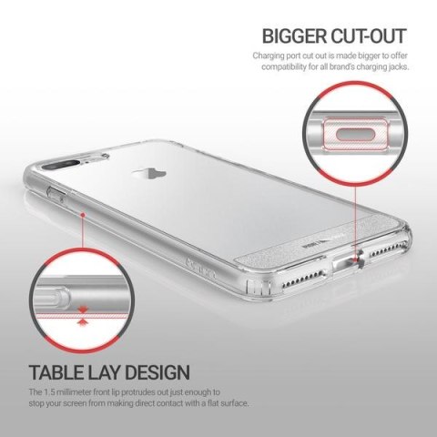 Obliq Naked Shield - Etui iPhone 8 Plus / 7 Plus (Clear) Obliq Naked Shield - Etui iPhone 8 Plus / 7 Plus (Clear)