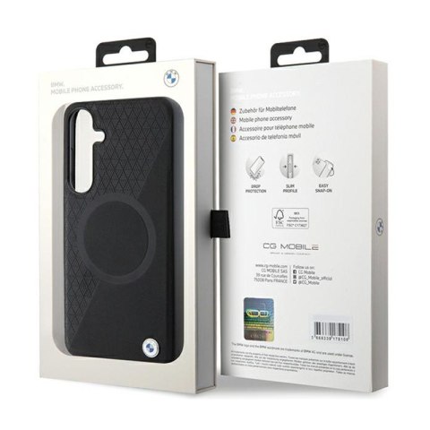 BMW Leather Half Textured & Circle MagSafe - Etui Samsung Galaxy S24 (czarny) BMW Leather Half Textured & Circle MagSafe - Etui Samsung Galaxy S24 (czarny)