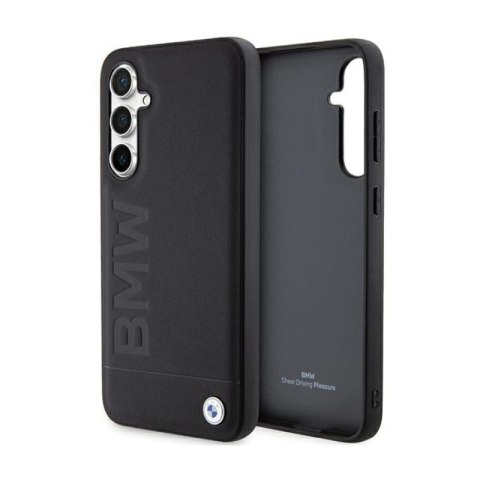 BMW Leather Hot Stamp - Etui Samsung Galaxy S23 FE (czarny) BMW Leather Hot Stamp - Etui Samsung Galaxy S23 FE (czarny)