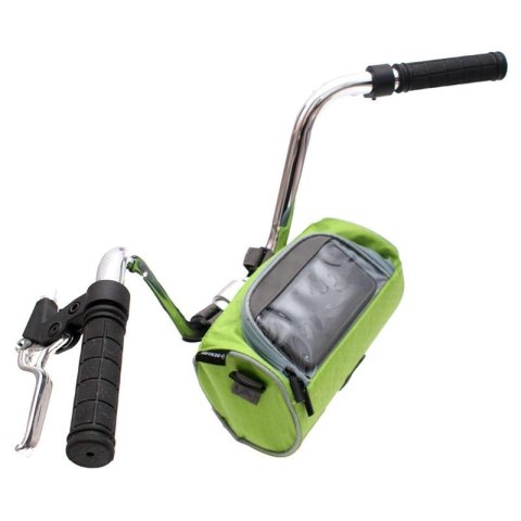 Dunlop - Torba / sakwa rowerowa na kierownicę z kieszonką na smartfon (zielony) Dunlop - Torba / sakwa rowerowa na kierownicę z kieszonką na smartfon (zielony)