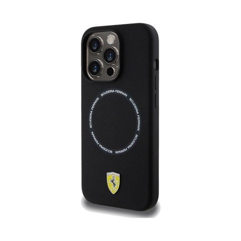 Ferrari Printed Ring MagSafe - Etui iPhone 15 Pro Max (czarny) Ferrari Printed Ring MagSafe - Etui iPhone 15 Pro Max (czarny)
