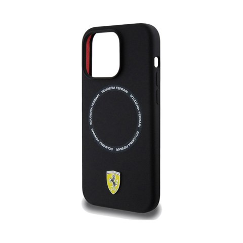Ferrari Printed Ring MagSafe - Etui iPhone 15 Pro Max (czarny) Ferrari Printed Ring MagSafe - Etui iPhone 15 Pro Max (czarny)