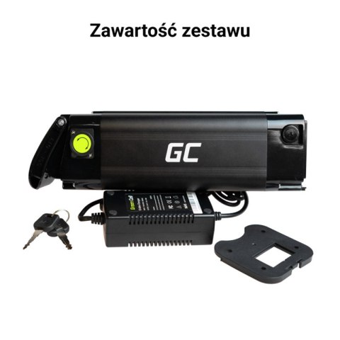Green Cell - Bateria GC Silverfish do roweru elektrycznego E-Bike z ładowarką 36V 10.4Ah 374Wh Li-Ion XLR 3 PIN Green Cell - Bateria GC Silverfish do roweru elektrycznego E-Bike z ładowarką 36V 10.4Ah 374Wh Li-Ion XLR 3 PIN
