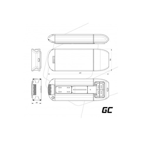 Green Cell - Bateria do roweru elektrycznego E-Bike z ładowarką 36V 15Ah 540Wh Li-Ion 5.5x2.1mm Green Cell - Bateria do roweru elektrycznego E-Bike z ładowarką 36V 15Ah 540Wh Li-Ion 5.5x2.1mm