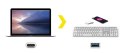 Kanex przejściówka z USB-C na USB żeński (21 cm)