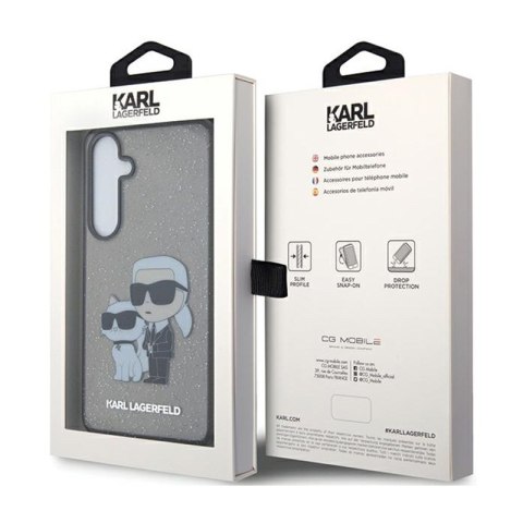 Karl Lagerfeld IML Glitter Karl & Choupette - Etui Samsung Galaxy S24+ (czarny) Karl Lagerfeld IML Glitter Karl & Choupette - Etui Samsung Galaxy S24+ (czarny)