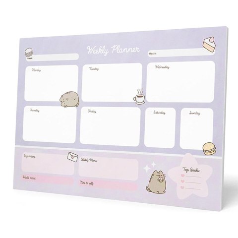 Pusheen - Planner tygodniowy z kolekcji Moments 54 strony A3 Pusheen - Planner tygodniowy z kolekcji Moments 54 strony A3