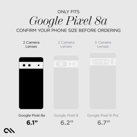 Case-Mate Tough Black - Etui Google Pixel 8A (Czarny) Case-Mate Tough Black - Etui Google Pixel 8A (Czarny)