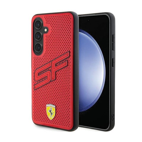Ferrari Big SF Perforated - Etui Samsung Galaxy S24+ (czerwony) Ferrari Big SF Perforated - Etui Samsung Galaxy S24+ (czerwony)