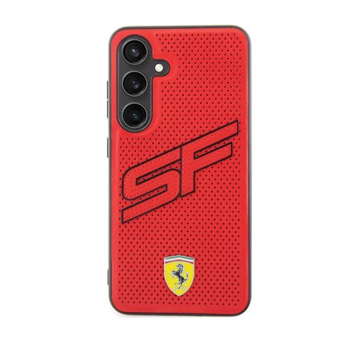 Ferrari Big SF Perforated - Etui Samsung Galaxy S24+ (czerwony) Ferrari Big SF Perforated - Etui Samsung Galaxy S24+ (czerwony)