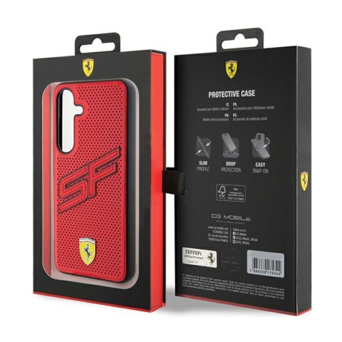 Ferrari Big SF Perforated - Etui Samsung Galaxy S24+ (czerwony) Ferrari Big SF Perforated - Etui Samsung Galaxy S24+ (czerwony)