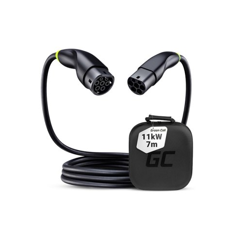 Green Cell - Kabel GC Snap Typ 2 do ładowania EV 11kW 7m 16A do Tesla Model Y / 3 / S / X, Kia EV6, VW ID.4 / ID.5, BMW i4 / iX, Green Cell - Kabel GC Snap Typ 2 do ładowania EV 11kW 7m 16A do Tesla Model Y / 3 / S / X, Kia EV6, VW ID.4 / ID.5, BMW i4 / iX,