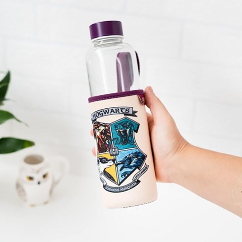 Harry Potter - Butelka na wodę ze szkła 500 ml (Hogwarts) Harry Potter - Butelka na wodę ze szkła 500 ml (Hogwarts)