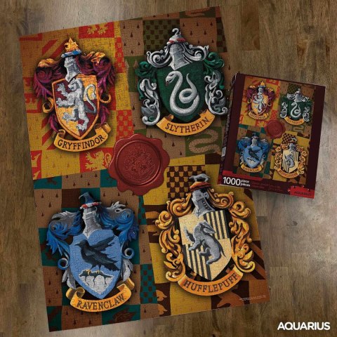 Harry Potter - Puzzle 1000 elementów w ozdobnym pudełku (Hogwarts Houses) Harry Potter - Puzzle 1000 elementów w ozdobnym pudełku (Hogwarts Houses)