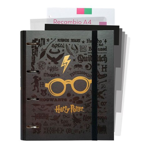 Harry Potter - Segregator A4 z kartkami (4 ringi, gumka) Harry Potter - Segregator A4 z kartkami (4 ringi, gumka)