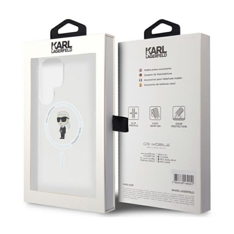 Karl Lagerfeld IML Ikonik MagSafe - Etui Samsung Galaxy S24 Ultra (przezroczysty) Karl Lagerfeld IML Ikonik MagSafe - Etui Samsung Galaxy S24 Ultra (przezroczysty)