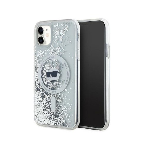 Karl Lagerfeld Liquid Glitter Choupette Head MagSafe - Etui iPhone 11 (przezroczysty) Karl Lagerfeld Liquid Glitter Choupette Head MagSafe - Etui iPhone 11 (przezroczysty)
