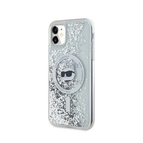 Karl Lagerfeld Liquid Glitter Choupette Head MagSafe - Etui iPhone 11 (przezroczysty) Karl Lagerfeld Liquid Glitter Choupette Head MagSafe - Etui iPhone 11 (przezroczysty)