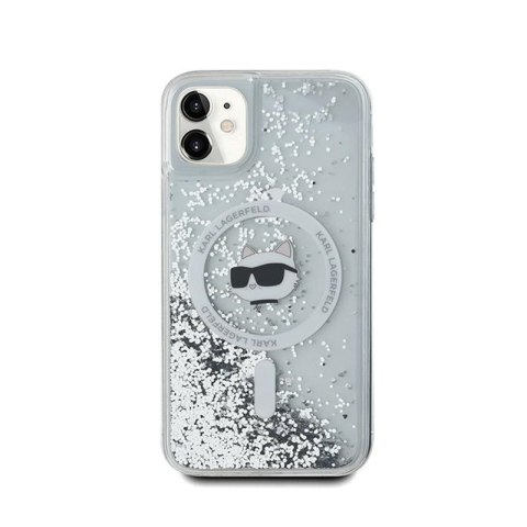 Karl Lagerfeld Liquid Glitter Choupette Head MagSafe - Etui iPhone 11 (przezroczysty) Karl Lagerfeld Liquid Glitter Choupette Head MagSafe - Etui iPhone 11 (przezroczysty)
