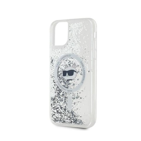 Karl Lagerfeld Liquid Glitter Choupette Head MagSafe - Etui iPhone 11 (przezroczysty) Karl Lagerfeld Liquid Glitter Choupette Head MagSafe - Etui iPhone 11 (przezroczysty)