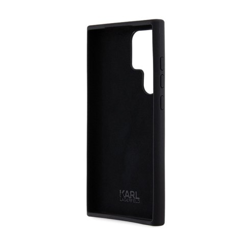 Karl Lagerfeld Silicone Choupette Metal Pin - Etui Samsung Galaxy S24 Ultra (czarny) Karl Lagerfeld Silicone Choupette Metal Pin - Etui Samsung Galaxy S24 Ultra (czarny)