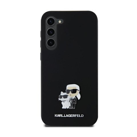 Karl Lagerfeld Silicone Karl & Choupette Metal Pin - Etui Samsung Galaxy A35 5G (czarny) Karl Lagerfeld Silicone Karl & Choupette Metal Pin - Etui Samsung Galaxy A35 5G (czarny)