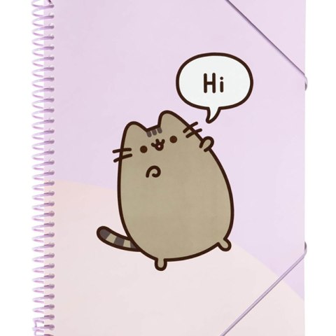 Pusheen - Skoroszyt A4 z gumką + 30 przezroczystych koszulek Pusheen - Skoroszyt A4 z gumką + 30 przezroczystych koszulek