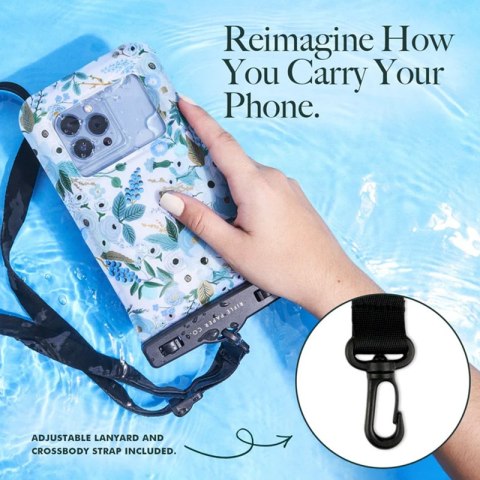 Rifle Paper Waterproof Floating Pouch - Etui wodoodporne do smartfonów do 6.7" (Garden Party Blue) Rifle Paper Waterproof Floating Pouch - Etui wodoodporne do smartfonów do 6.7" (Garden Party Blue)