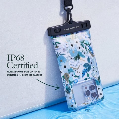 Rifle Paper Waterproof Floating Pouch - Etui wodoodporne do smartfonów do 6.7" (Garden Party Blue) Rifle Paper Waterproof Floating Pouch - Etui wodoodporne do smartfonów do 6.7" (Garden Party Blue)