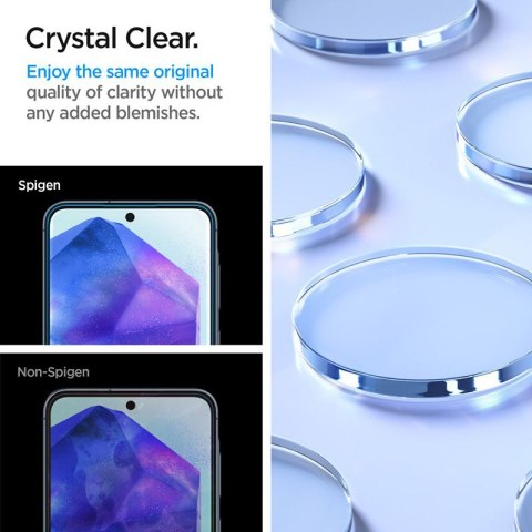 Spigen Alm Glas.TR 2-Pack - Szkło hartowane do Samsung Galaxy A55 5G (2 szt.) (Przezroczysty) Spigen Alm Glas.TR 2-Pack - Szkło hartowane do Samsung Galaxy A55 5G (2 szt.) (Przezroczysty)