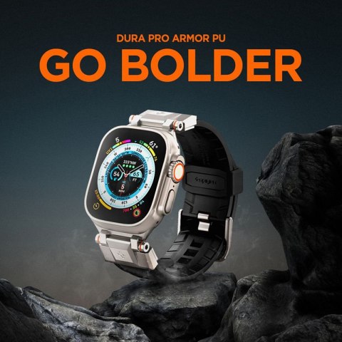 Spigen DuraPro Armor PU - Pasek do Apple Watch 42/44/45/49 mm (czarny) Spigen DuraPro Armor PU - Pasek do Apple Watch 42/44/45/49 mm (czarny)