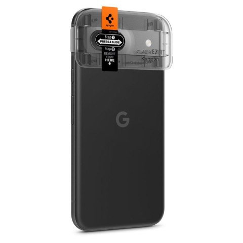Spigen Optik.TR EZ Fit Camera Lens Protector 2-Pack - Szkło ochronne na obiektyw do Google Pixel 8A (2 szt) (Czarny) Spigen Optik.TR EZ Fit Camera Lens Protector 2-Pack - Szkło ochronne na obiektyw do Google Pixel 8A (2 szt) (Czarny)
