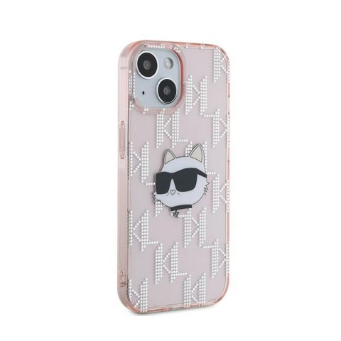 Karl Lagerfeld IML Choupette Head & Monogram - Etui iPhone 13 (różowy) Karl Lagerfeld IML Choupette Head & Monogram - Etui iPhone 13 (różowy)