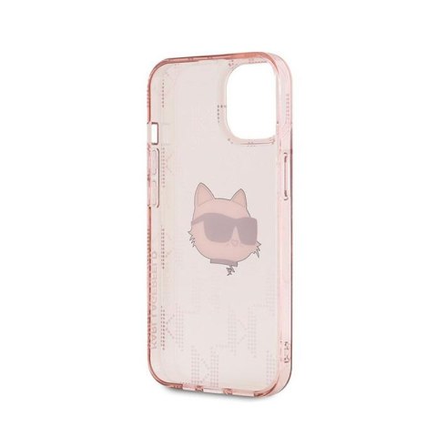 Karl Lagerfeld IML Choupette Head & Monogram - Etui iPhone 13 (różowy) Karl Lagerfeld IML Choupette Head & Monogram - Etui iPhone 13 (różowy)
