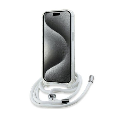 Karl Lagerfeld IML Crossbody Monogram Karl & Choupette Head MagSafe - Etui iPhone 15 / 14 / 13 (przezroczysty) Karl Lagerfeld IML Crossbody Monogram Karl & Choupette Head MagSafe - Etui iPhone 15 / 14 / 13 (przezroczysty)